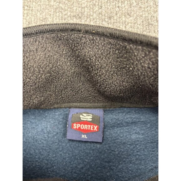 New Belgium Brewing Vest Mens XL Blue Fleece Full Zip Sportex Brewery Beer Promo - Picture 3 of 7